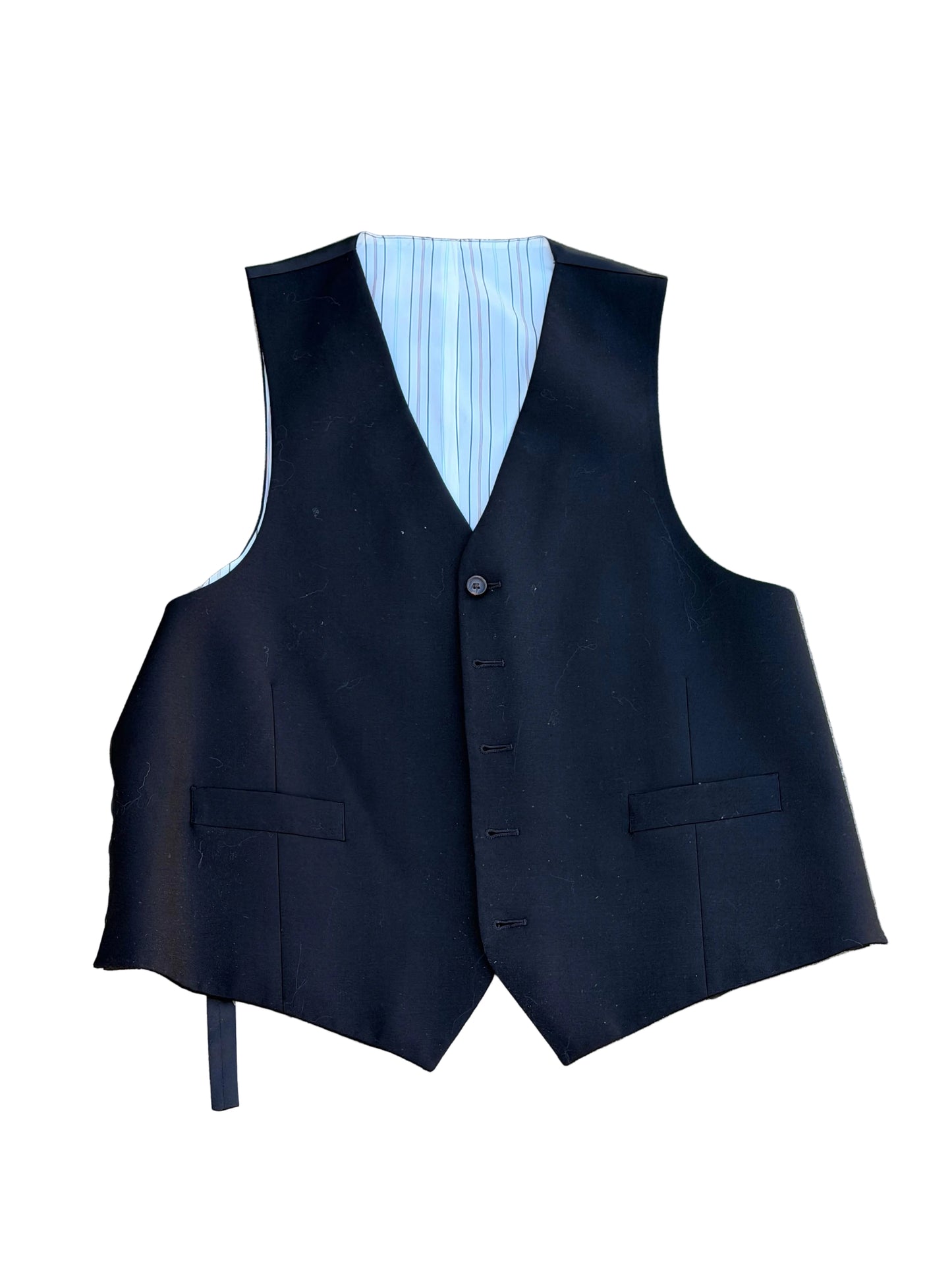 MAD MEN: Donald Draper HERO Navy Blue Custom Vest Coat (42)