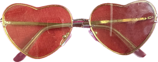 NEW GIRL: CeCe's Yellow Lense Heart Sunglasses