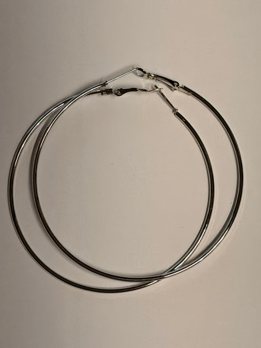 30 Rock: Jenna Silver Hoop Earrings