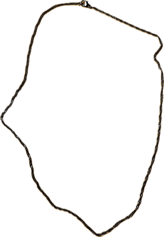 WRATH OF MAN: “H” Silver Necklace