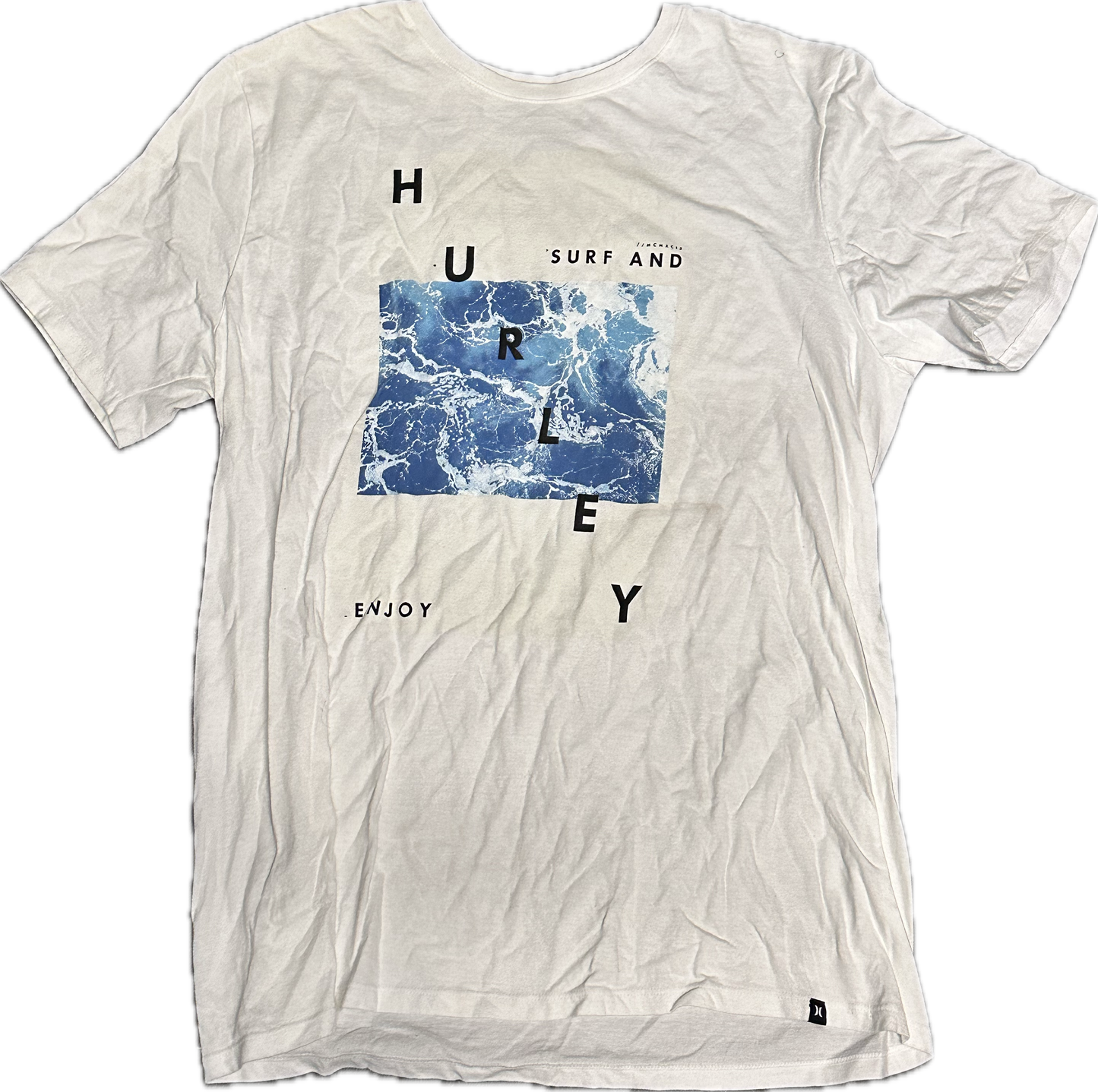 NEW GIRL: Winston’s Hurley White Cotton T-Shirt