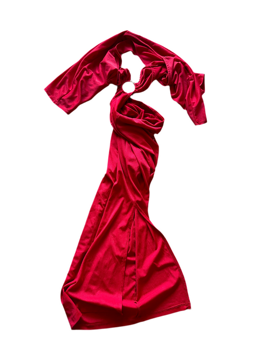BALLERS: Donna's Designer Red Dress (S)