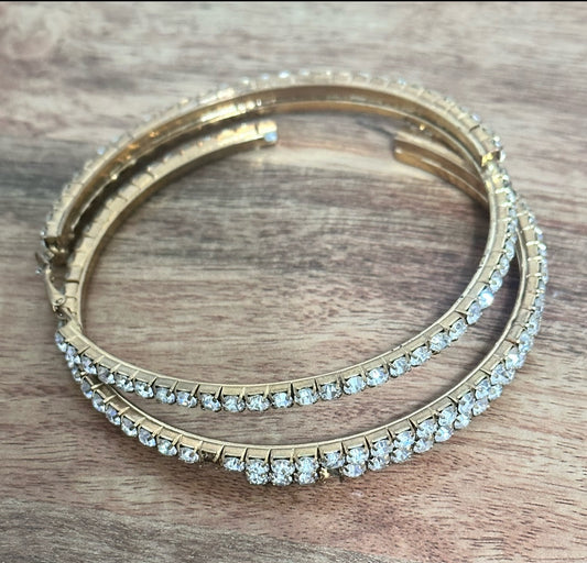 EMPIRE: Cookie's Gold Hoop faux diamond Earrings