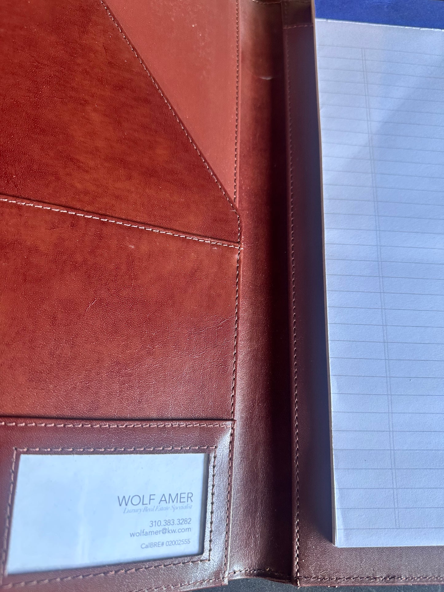 BALLERS: Spencer’s ASM  Leather File Folder + Business Card from Season 5