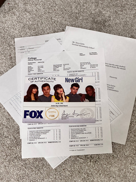 NEW GIRL: Jessica Day's High School & College Grades and Records