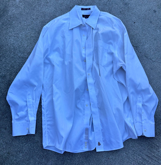 THE OFFICE: Jim's HERO Nordstrom White Button Up Shirt (L)