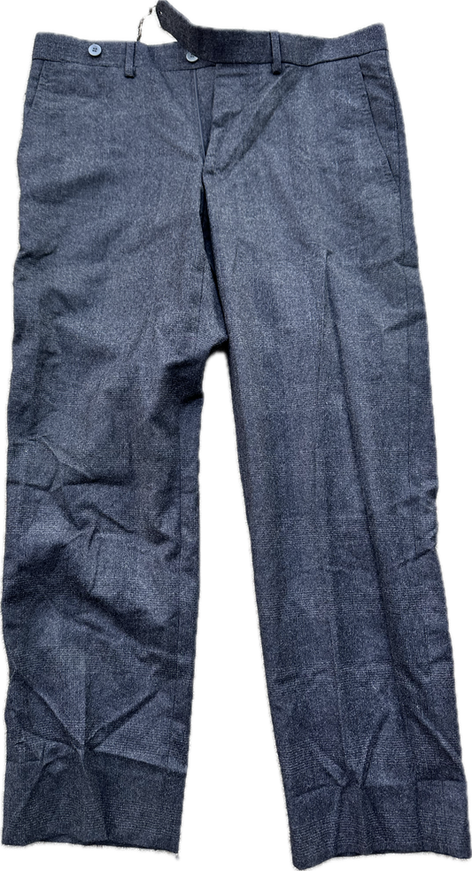 MAD MEN:  Pete’s Vintage Grey light plaid Italian Made Pants (32) & Business Card