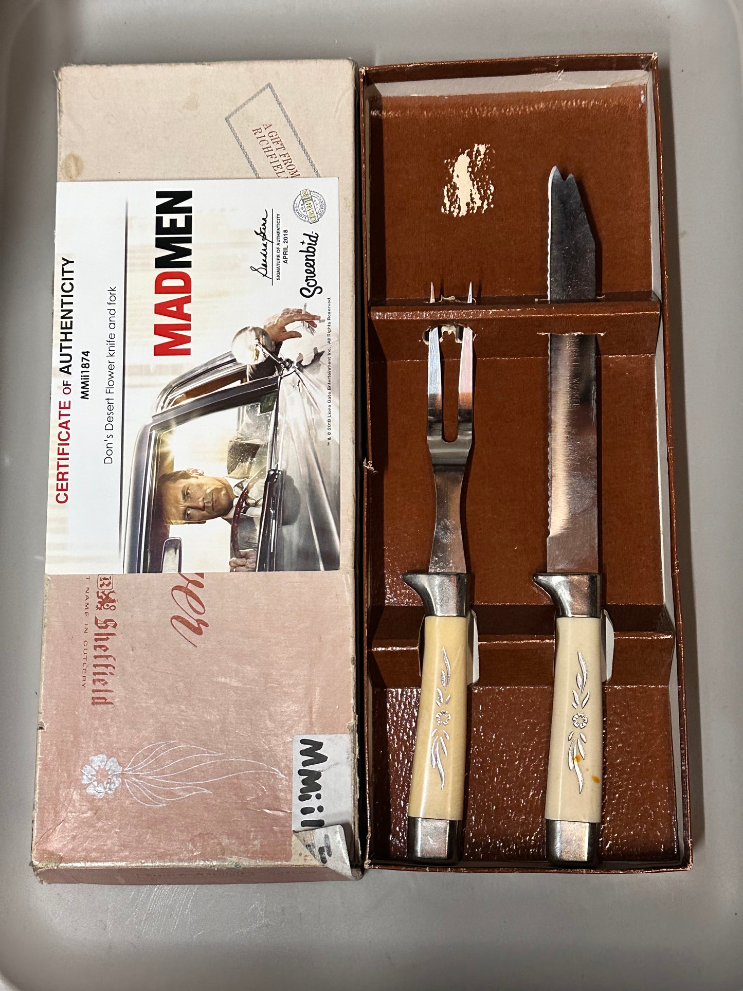 MAD MEN: Donald & Betty Draper’s Vintage Desert Knife and Fork