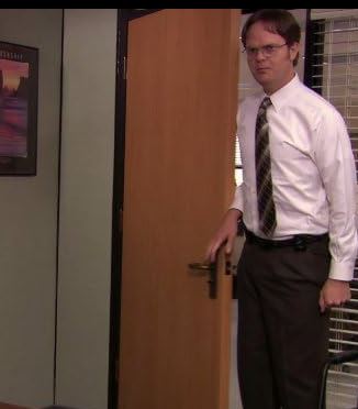 THE OFFICE: Dwight's HERO White LS Shirt (XL)