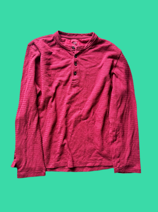SILICON VALLEY: Gilfoyle's HERO GAP blue Cotton Thermal LS Shirt (M)