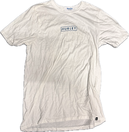 NEW GIRL: Winston’s Hurley White Cotton T-Shirt