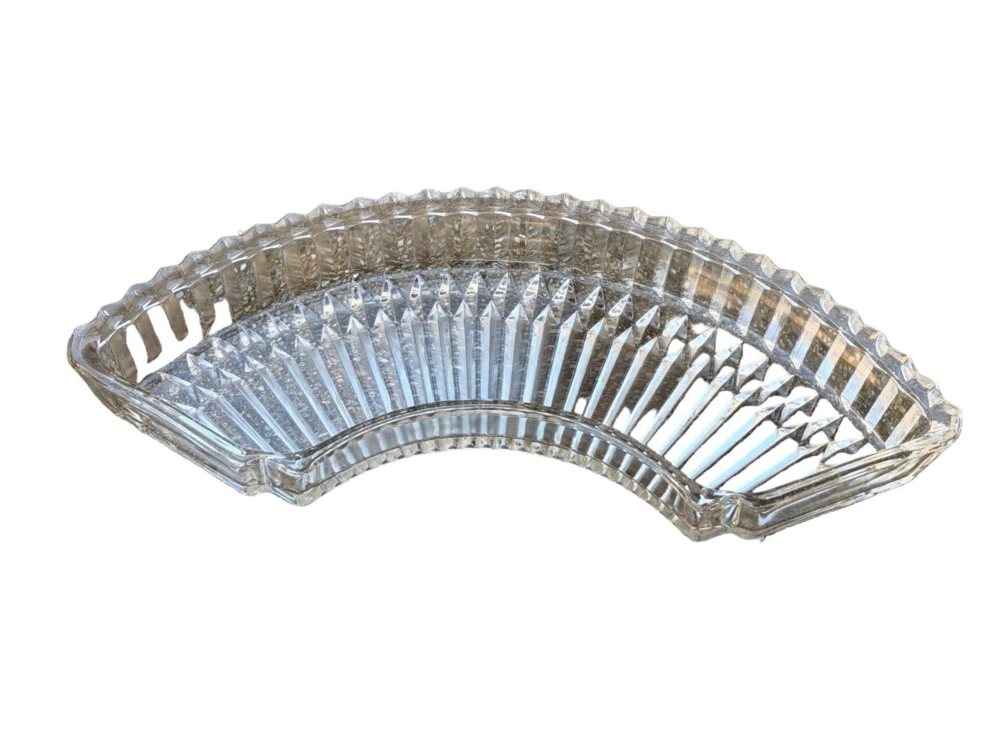 MAD MEN: Don's 1960s Glass Semi-Circle Home Ashtray