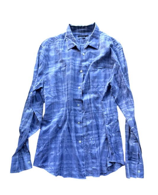 JUSTIFIED: Raylan's HERO JOHN VARVATOS Long Sleeve Button Shirt (L)