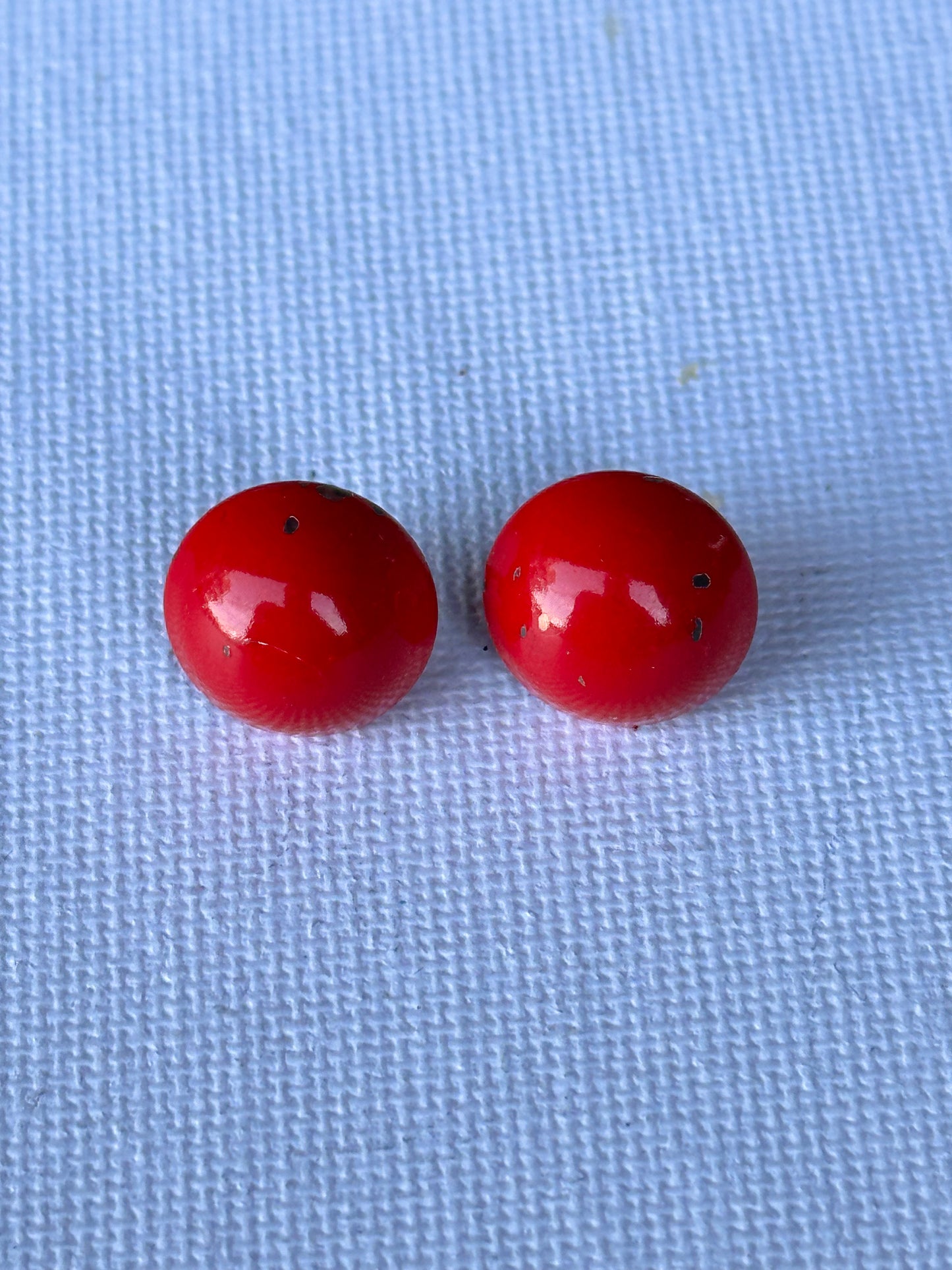 MAD MEN: Peggy's Vintage Red Dot Earrings