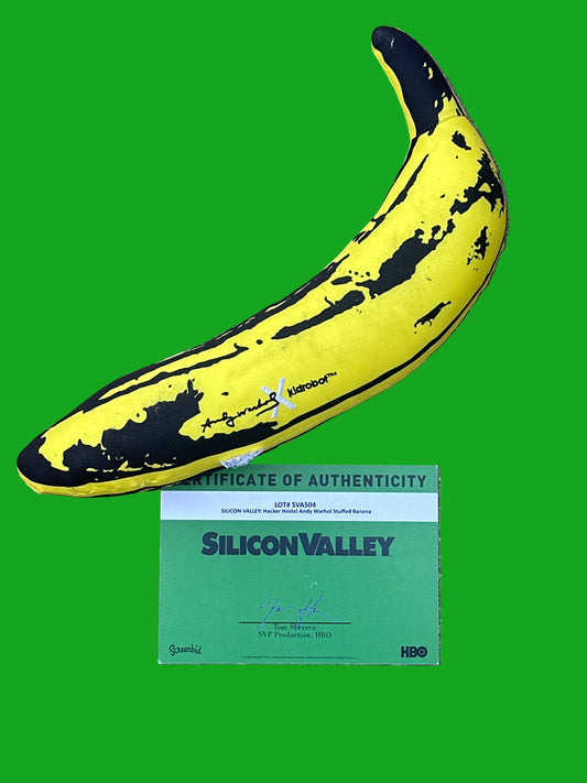 SILICON VALLEY: Richard's Hero Hacker Hostel Andy Warhol/ Kid Robot Banana Prop