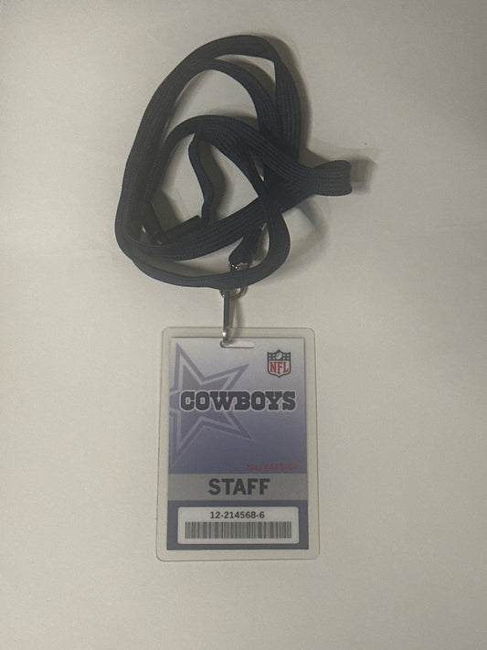 BALLERS: HERO DALLAS NFL Staff Badge from Season 5