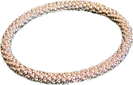 30 Rock: Liz Lemon bead pattern faux Gold slightly oversized Bracelet