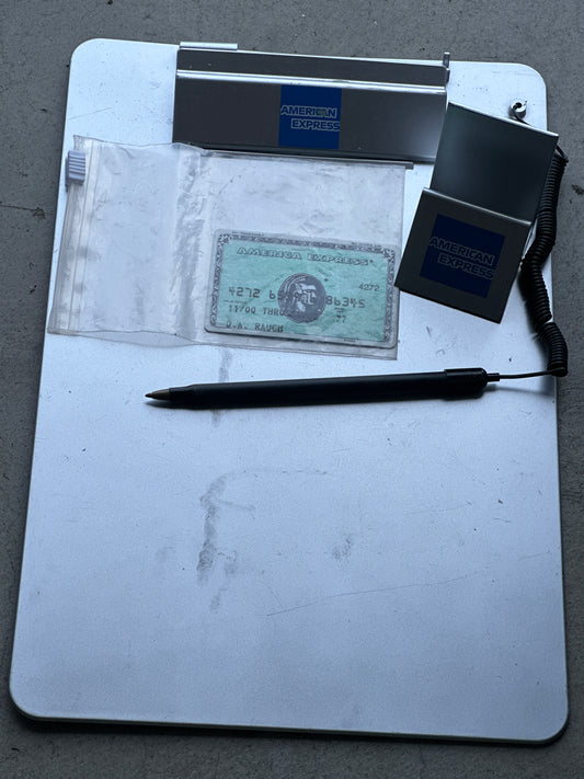 BONES: D.A. Rauch HERO American Express Card, Holder and Clip Board