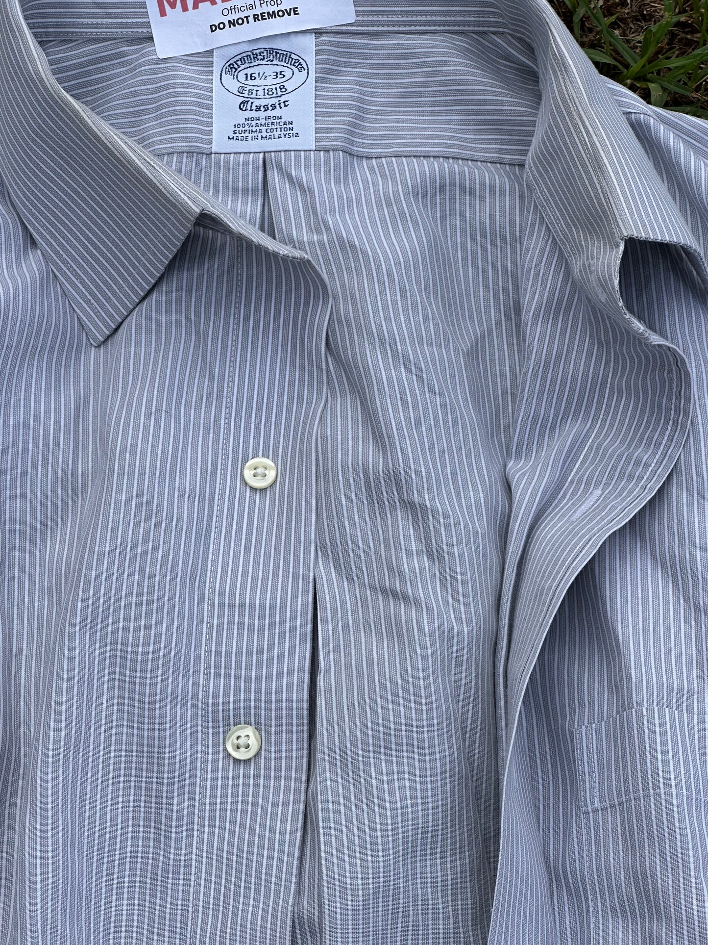 MAD MEN: Don Draper’s Vintage Button Shirt (16.5/36)