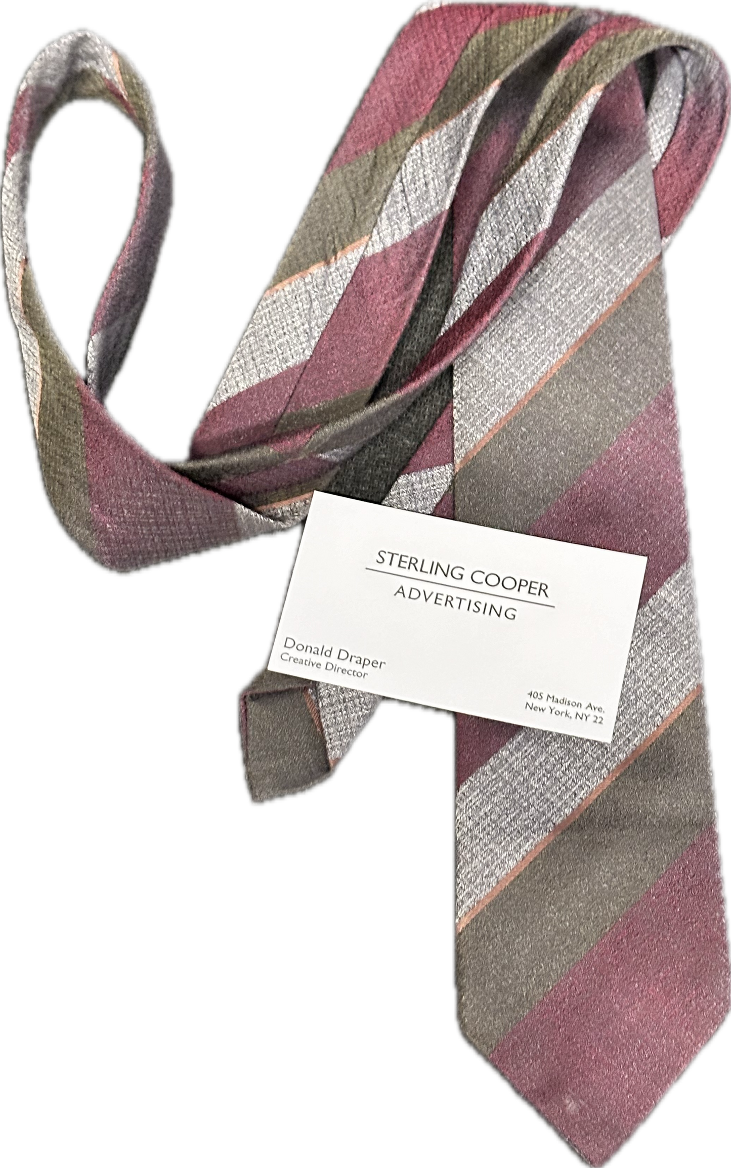 MAD MEN: Don Draper’s Necktie and Business Card