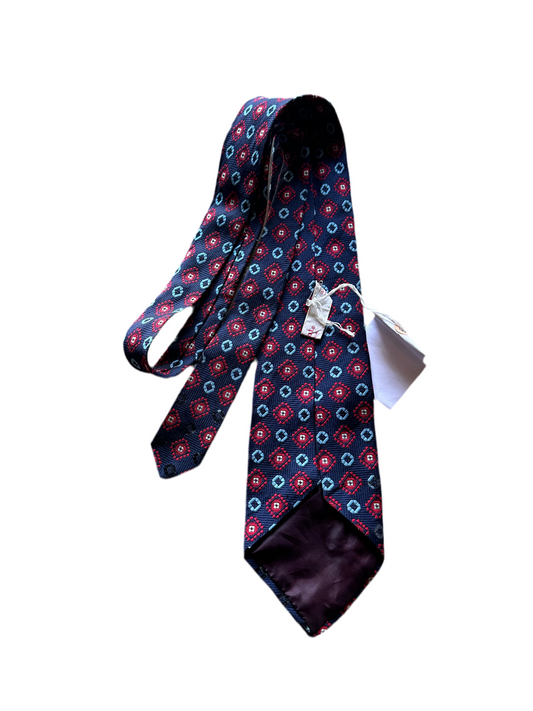 MAD MEN: Roger Sterling Mid-Century Striped Necktie and Business Card