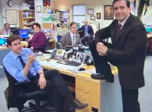 THE OFFICE: Jim's HERO Blue Button Up Shirt (L)