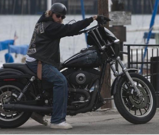 SOA: JAX Teller oversized black Motorcyle Hoodie (XL)