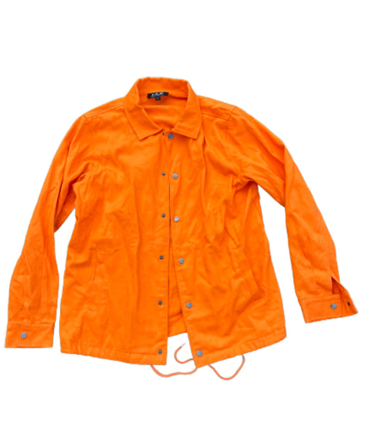 NEW GIRL: Schmidt's FXN Los Angeles Bright Orange Denim Jacket (L)