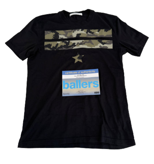 BALLERS: Ricky Jarret’s GIVENCHY PARIS Black T-Shirt (M)