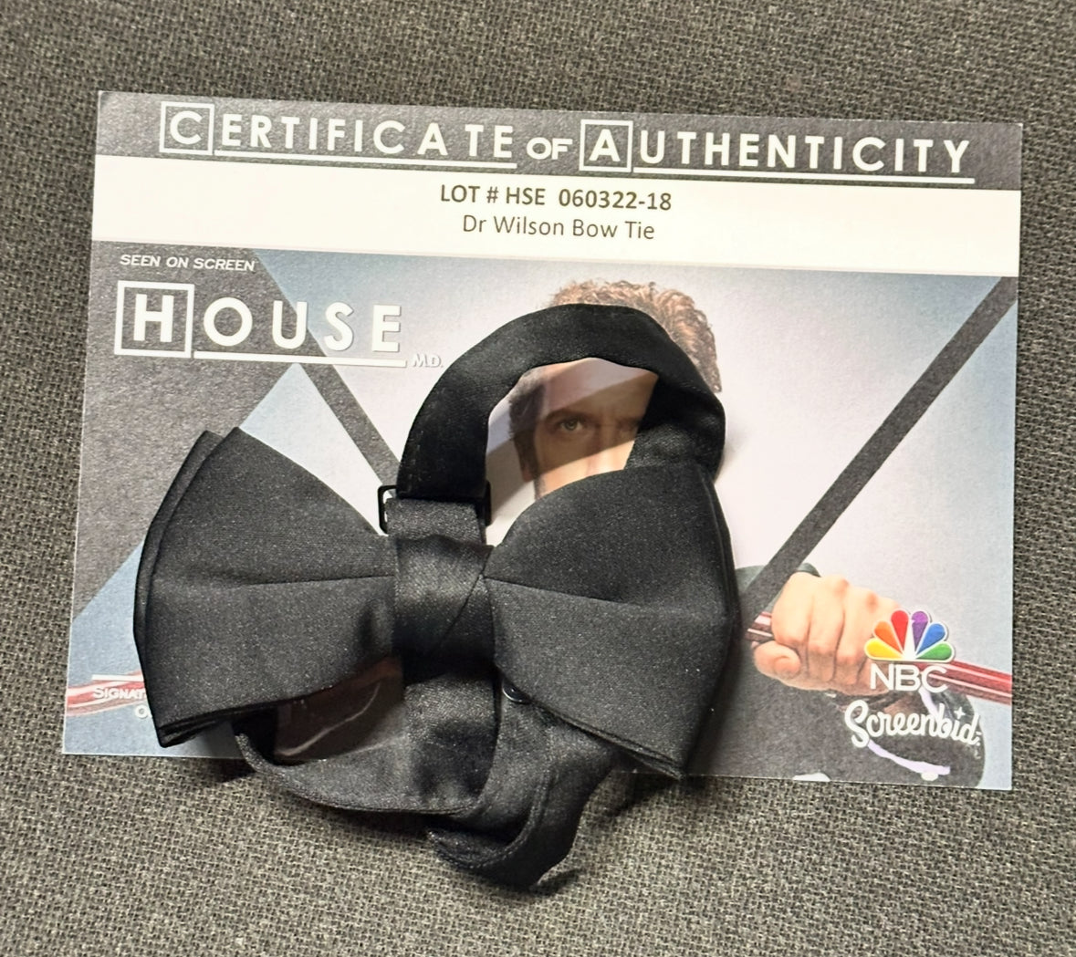 HOUSE: Dr. James Wilson's HERO Black Bow Tie