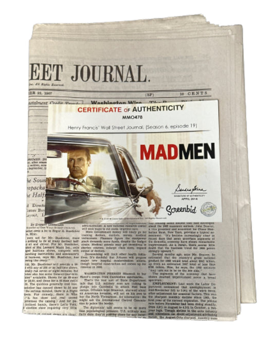 Mad Men: Henry's Wall Street Journal (Episode 601-19)
