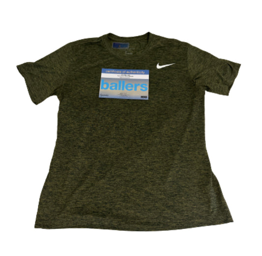 BALLERS: Ricky Jarret’s earth green NIKE TEE Shirt (L)