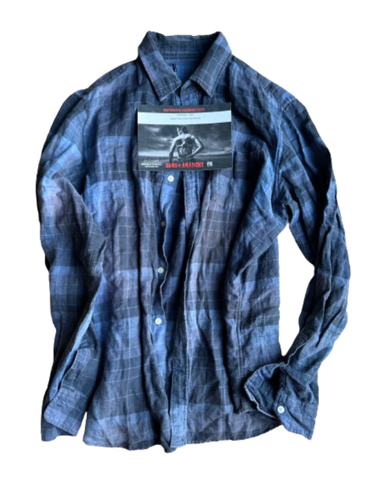 SONS OF ANARCHY: JAX Teller's Stunt Worn Flannel Shirt (L)