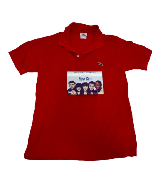 NEW GIRL: Winston’s Red Poker Polo Shirt (M)