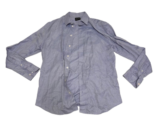 NEW GIRL: Schmidt’s blue Giorgio Armani button up long sleeve Shirt (16/41)