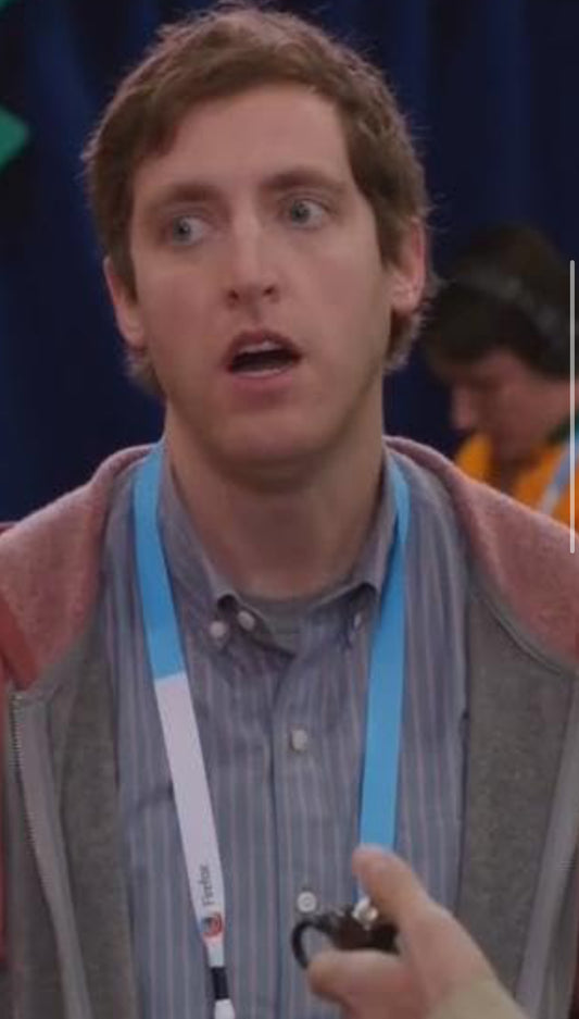 SILICON VALLEY: Richard Hendrick’s Episode 439 CPO PROVISIONS blue and white Button Down Shirt (M)