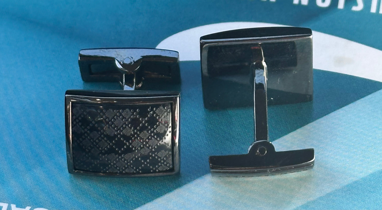 BALLERS: Spencer Strassmore's Designer Ryan Seacrest Dark Cufflinks