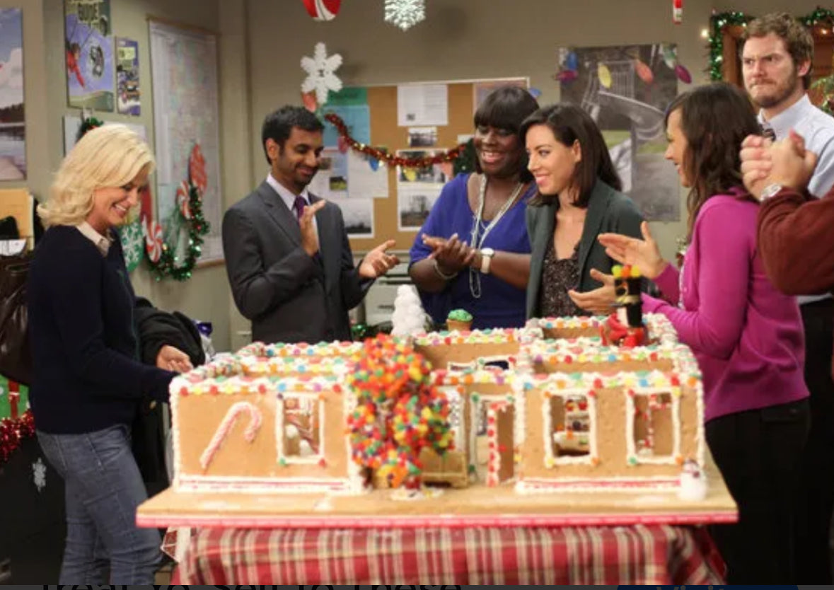 PARKS AND RECREATION: Leslie and Crew PAWNEE Christmas Party Props