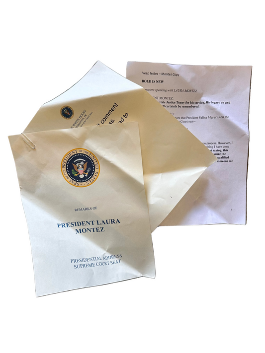 VEEP: President Montez's Supreme Court Seat Speech