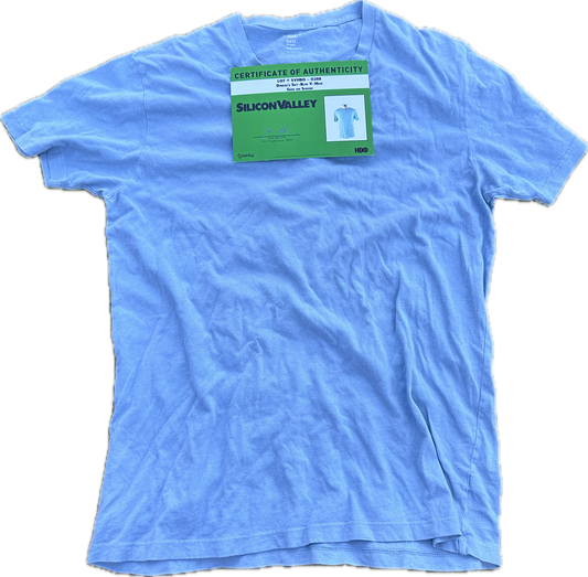 SILICON VALLEY: Dinesh's Sky-Blue V-Neck (S)