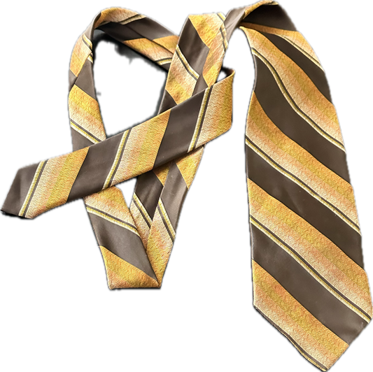 THE OFFICE: Dwight’s Brown & Yellow Striped Necktie