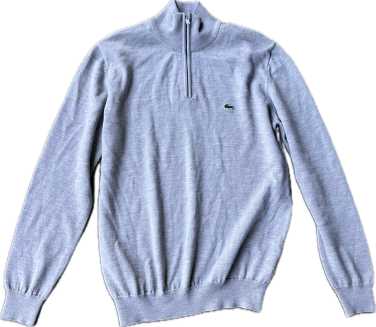 THE OFFICE: Andy’s Lacoste Grey zip top Pull Over Sweater (M)