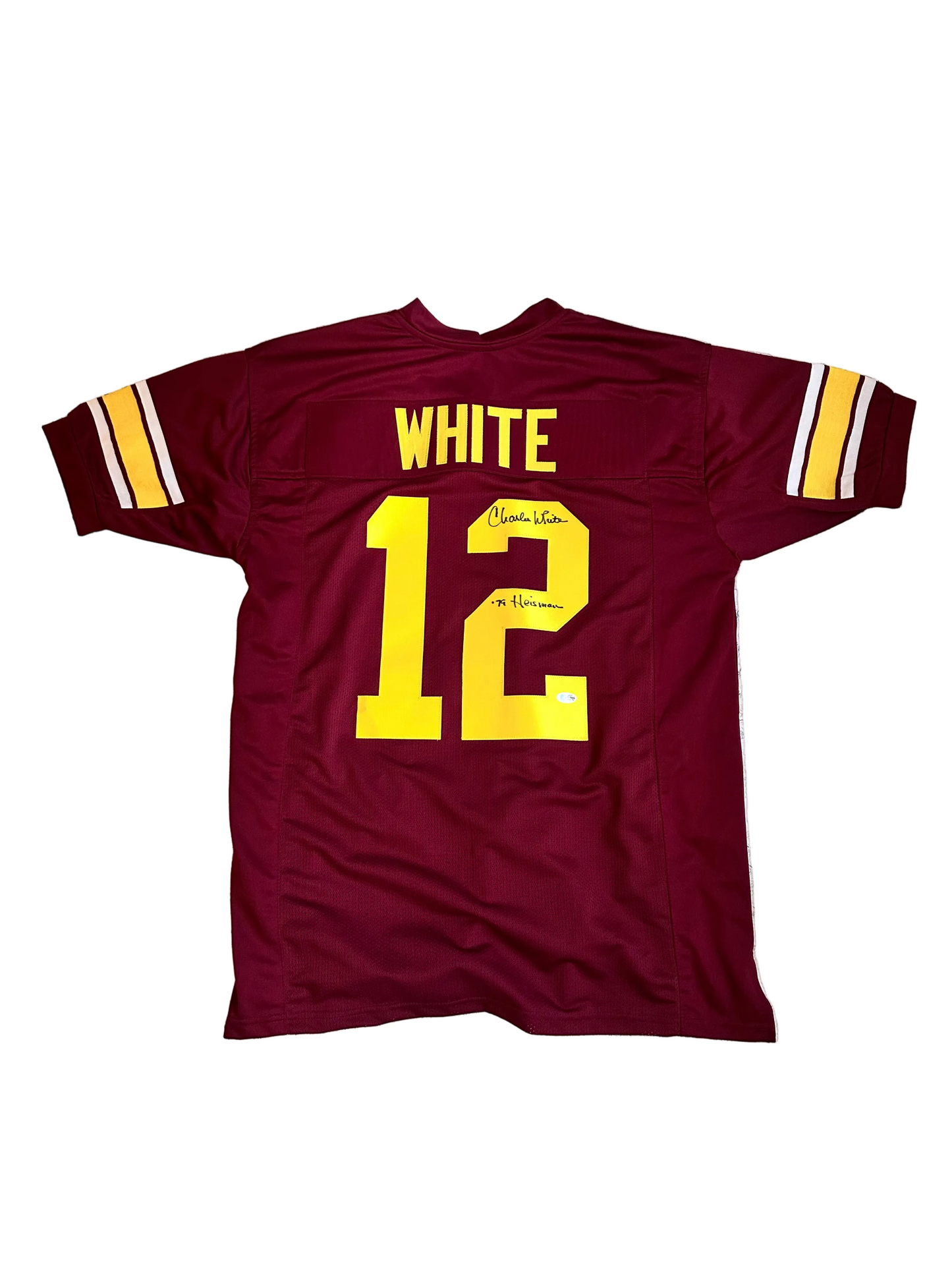 BALLERS: Spencer’s Signed and Authenticated Heisman Trophy Winner Signed USC Charles White Jersey #12