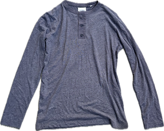 JUSTIFIED: Raylan's BILLY REED LS pullover Charcoal Shirt (M)