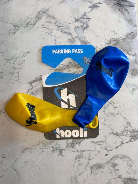 SILICON VALLEY: Gavin’s Hooli Parking Tag and Balloons