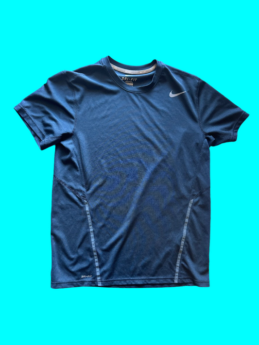 BALLERS: Jason’s NIKE blue athletic tennis short sleeve Shirt (M)