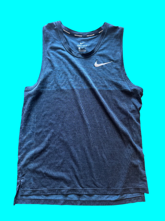 BALLERS: Jason’s NIKE blue athletic running tank top Shirt (M)
