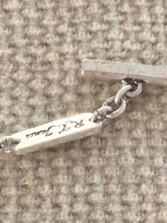 THE GENTLEMEN: Coach Silver Chain Necklace