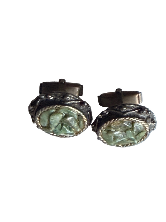 MAD MEN: Donald Draper Mid-Century Cufflinks from Season 7 Episode 7 + SCDP Card