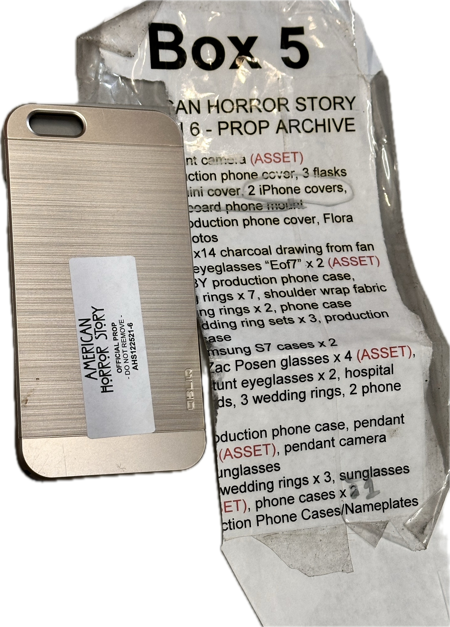 American Horror Story Roanoke: Diana's HERO Gold Obliq iPhone Case